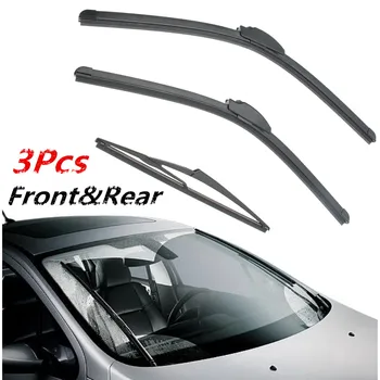 

3Pcs Front Rear Car Wiper Blades Set Kit For AERO FLAT 2007 - 2012 BMW Mini R56