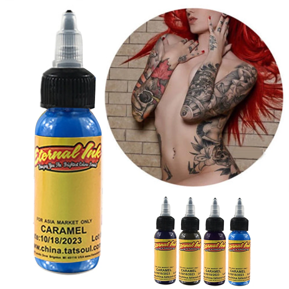 New 30ml Tattoo Pigment Ink for Semi-permanent Eyebrow Eyeliner Lip Body Art Paint