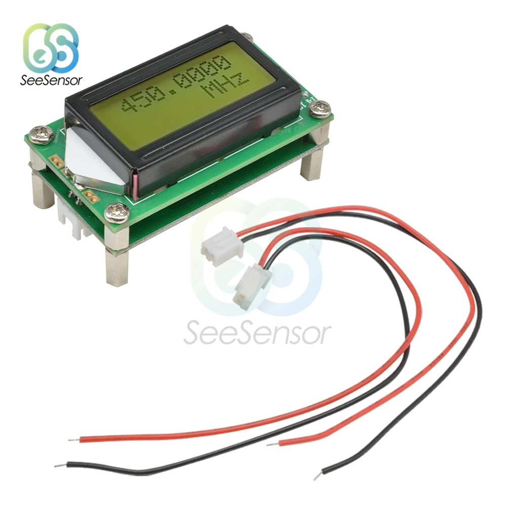 1MHz-1.2GHz RF Frequency Counter Tester PLJ-0802-E Digital LCD screen display Meter Ham Radio DC 9-12V frequency counter tester frequency meter