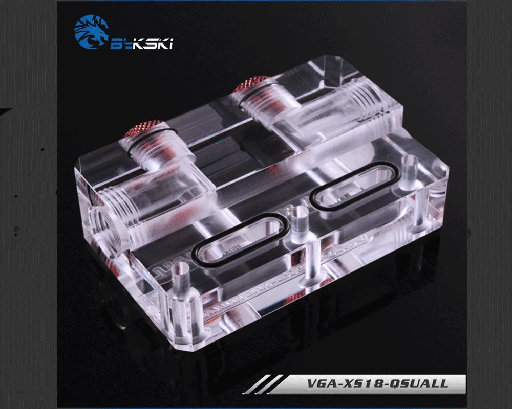Bykski VGA-XS18-QSQUALL, изменение направления l-типа GPU Блок мост, акриловый мост, для Bykski's GPU водного блока ремонт