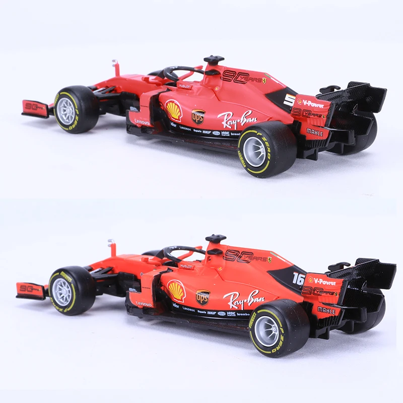 Bburago 1/43 1:43 2019 SF90 Феррари Leclerc Феттель No5 No16 F1 Формула 1 гоночный автомобиль литой