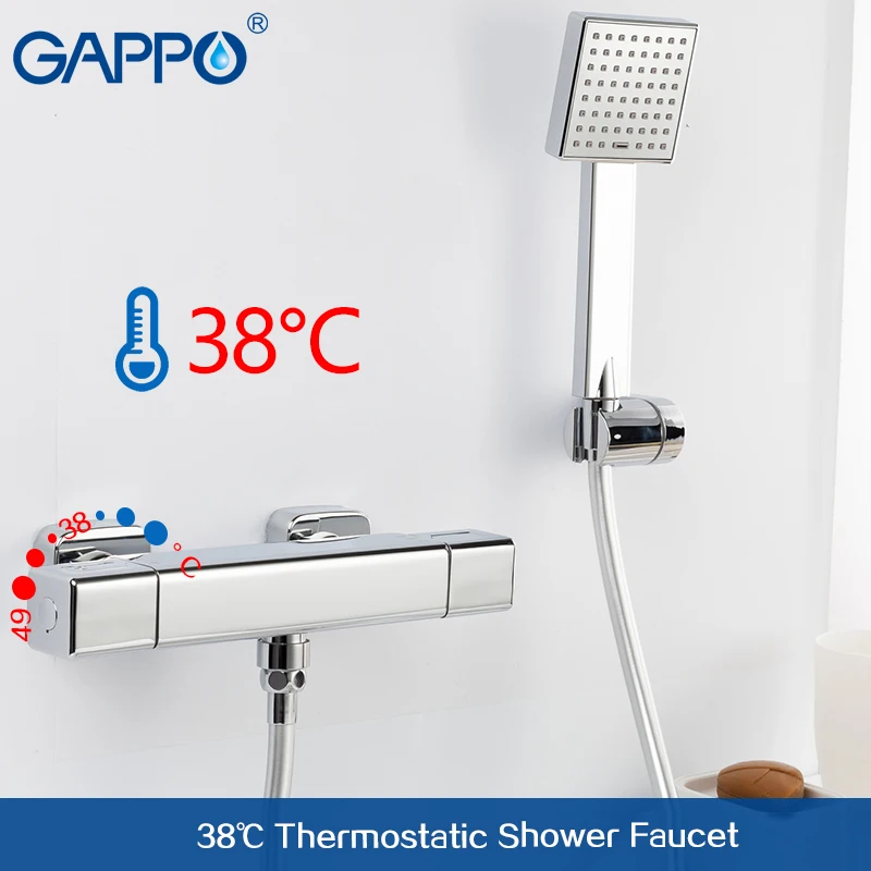 GAPPO термостат смеситель для ванны смеситель для ванной кран водопад смеситель для ванны кран 1,5 м шланг из нержавеющей стали Y22703 - Цвет: Y22703