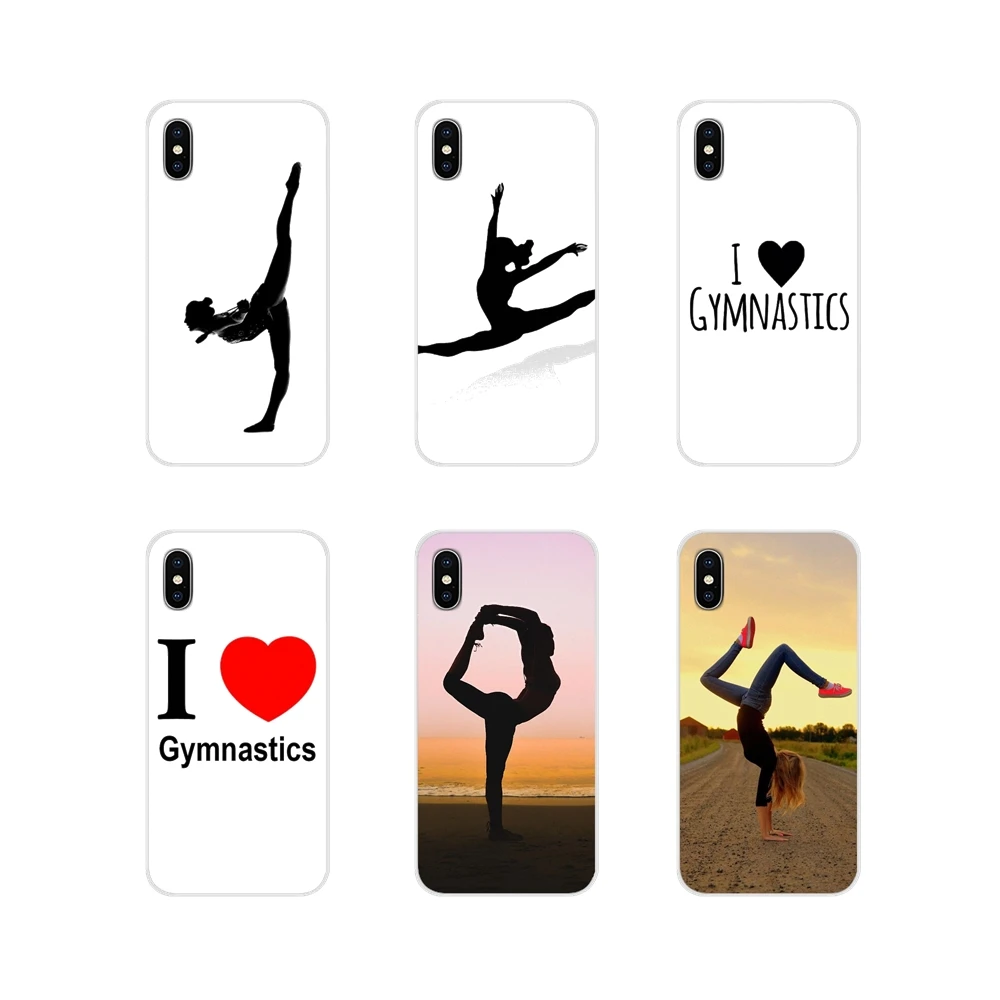 For Samsung Galaxy J1 J2 J3 J4 J5 J6 J7 J8 Plus 2018 Prime 2015 2016 2017 Transparent TPU Cases Covers I Love Gymnastics Flip on | Мобильные