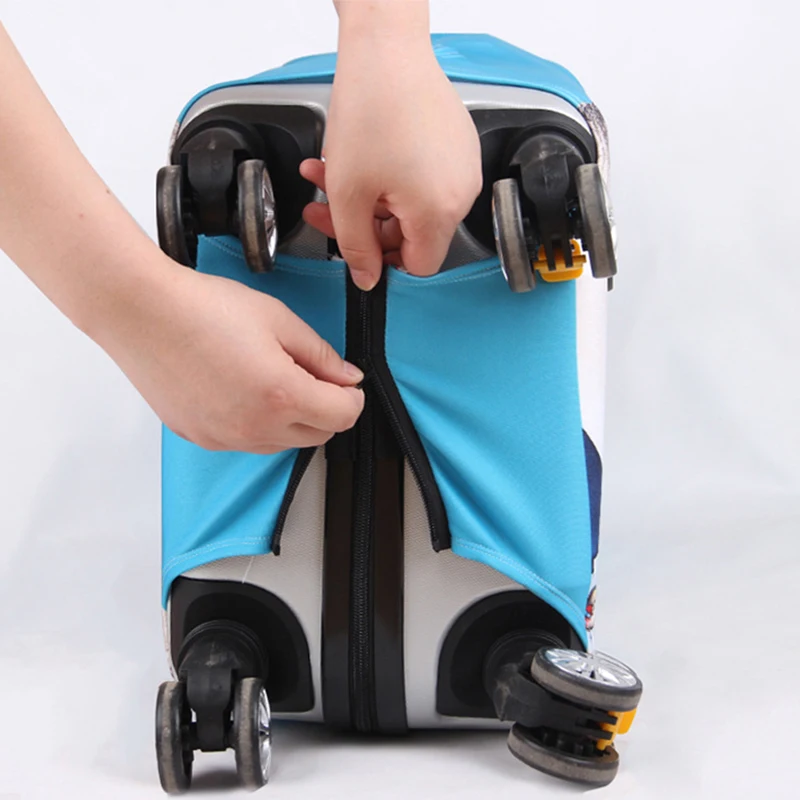 Эластичный Чехол для багажа с рисунком автомобиля, утолщенные защитные чехлы для багажа для путешествий 18-32 дюймов, чехол для тележки