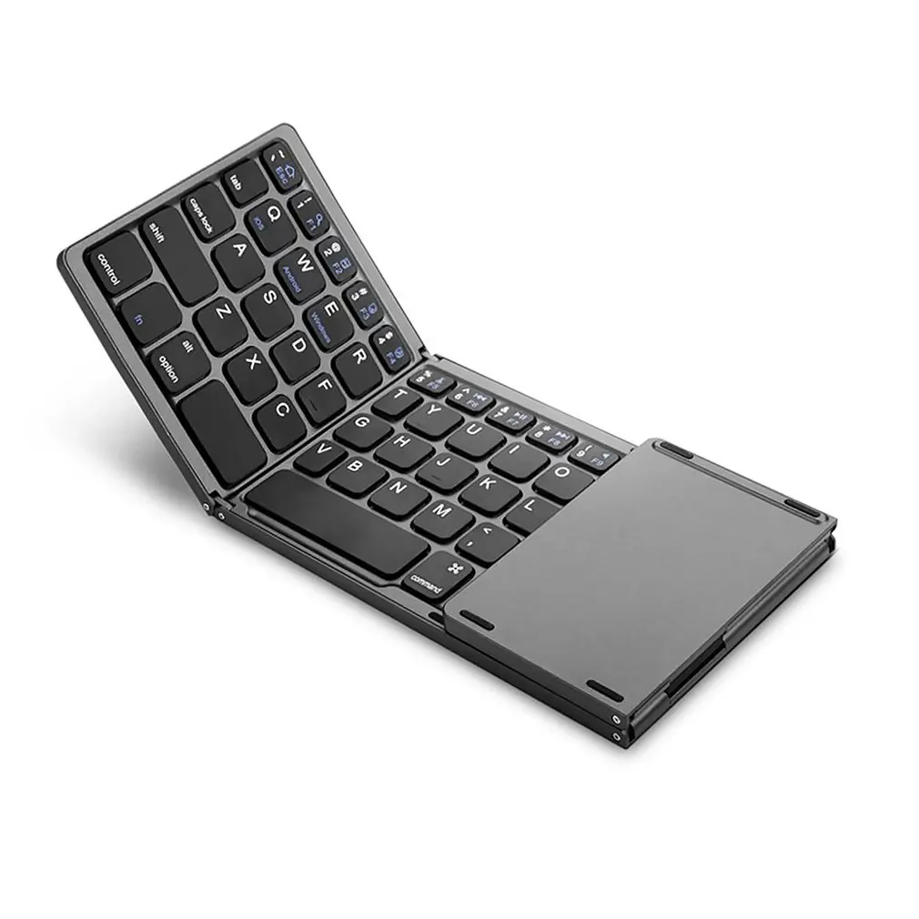 Складная мини клавиатура B033 Bluetooth складная беспроводная с тачпадом для Windows Android