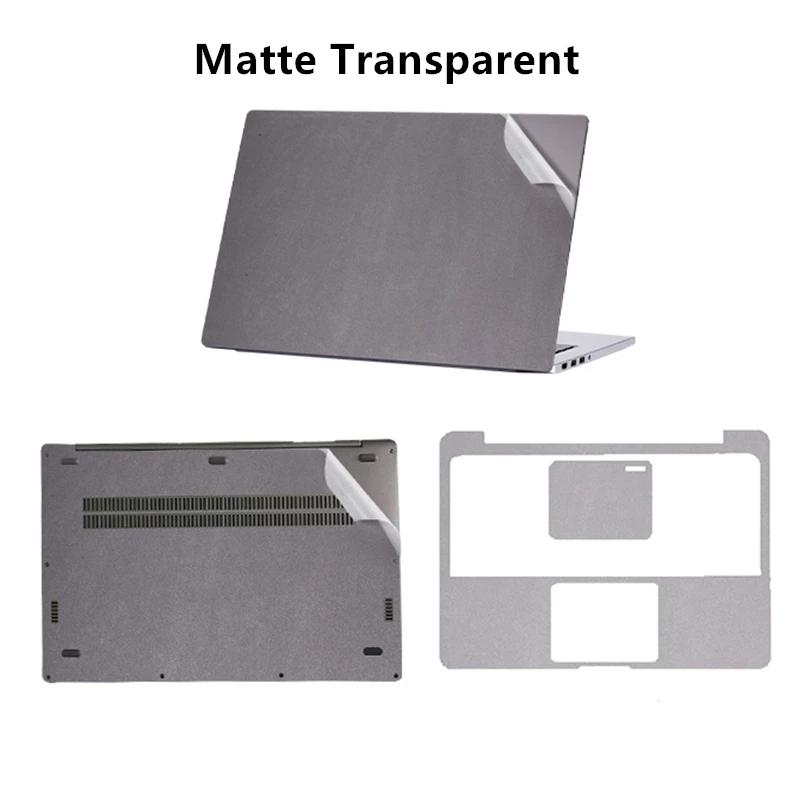 Matte Transparent Черная наклейка для ноутбука Xiaomi mi notebook Air 12 13 Red mi Book 14 виниловая наклейка s для ноутбука Xiao mi Pro 15,6 - Цвет: Matte Transparent