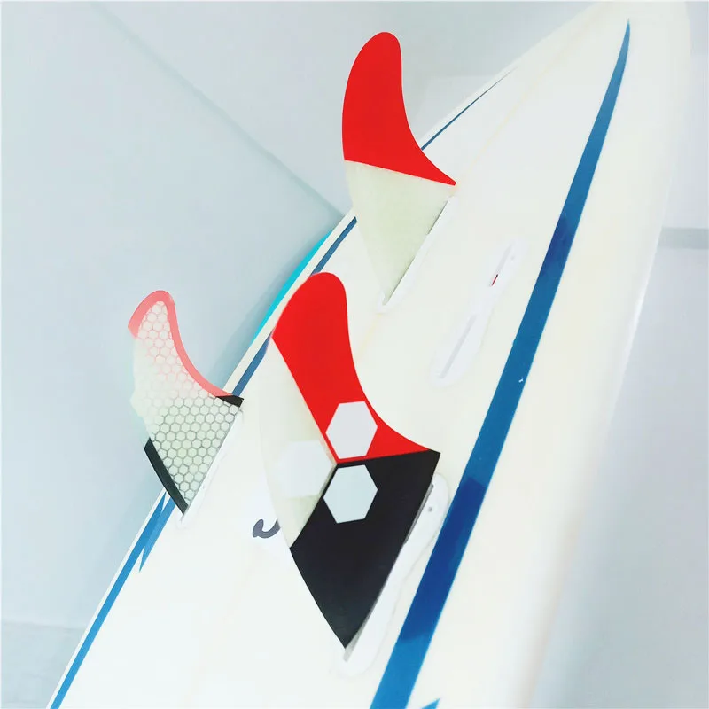 New Surfboard Fins 3PCS Set FCS II G7 fiberglass Honeycomb with carbon L size FCS 2 Fins surf Fin Quilhas Tri fins carbonfiber