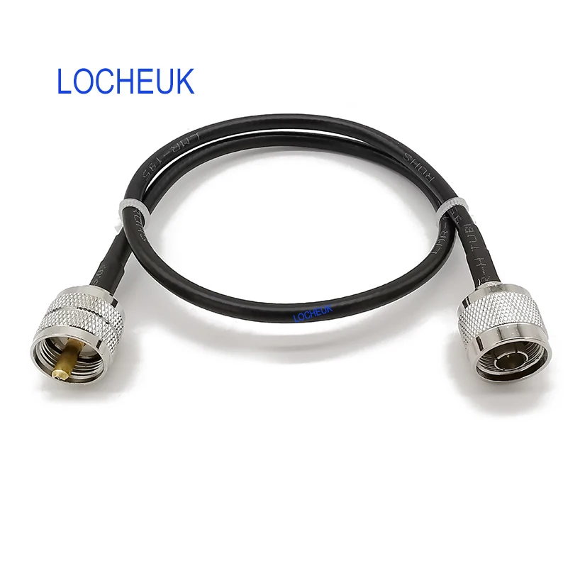 LMR195 РЧ коаксиальный кабель N Тип штекер UHF штекер PL259 прямой разъем отрезок провода расширения Перемычка провода LMR195 РЧ кабель