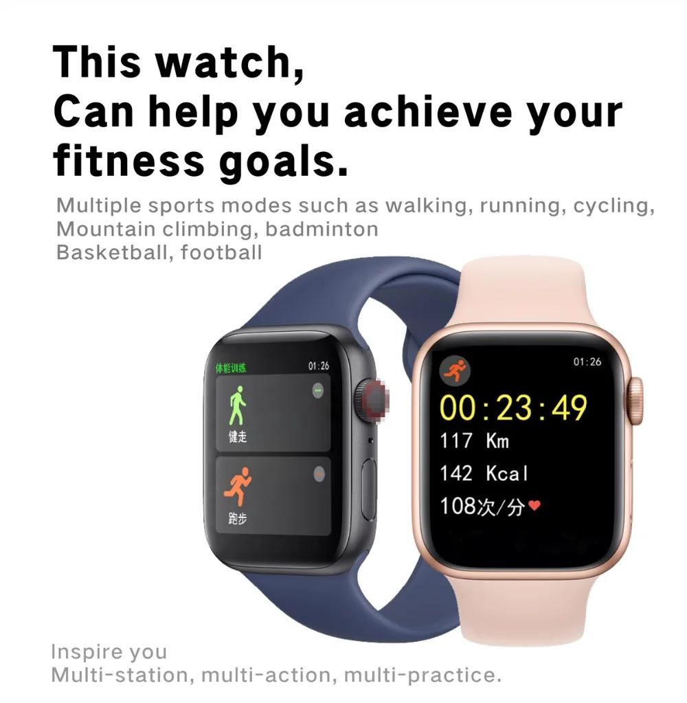 2020 IWO Pro Series 5 Smart Watch 44mm 40mm For Apple IOS  Android Heart Rate Bluetooth call Music Player Bank PK IWO 12 8 iwo11 (7)