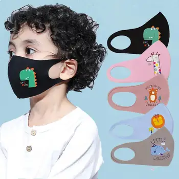 

Masks Kids Cartoon Animal Print Washable Anti Haze Tide Dust Face Mouth Mask men and women Spring Summer thin Breathable