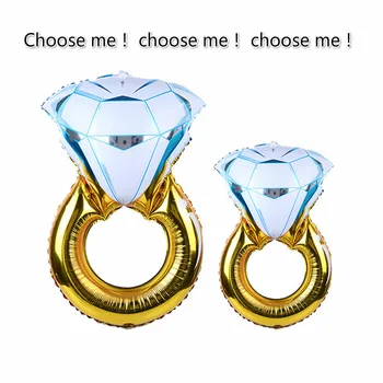 

1Pcs Large Gold Diamond Ring Balloon Wedding Decoration Balloon Valentine's Day Party BalloonSingle Party Anniversary Balloon