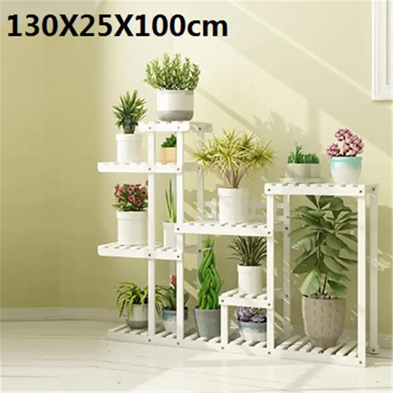 Деревянные репиза Mueble Para Plantas Rak Bunga деревянные полки для балкона Цветочная полка Stojak Na Kwiaty Dekoration стойка для растений - Цвет: MODEL J
