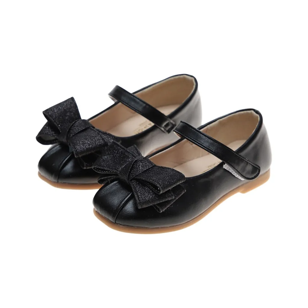 PU Leather Infant Baby Girl Shoes Children Infant Kid Baby Girl Bling Sequins Shallow Single Princess Casual Shoes#smt