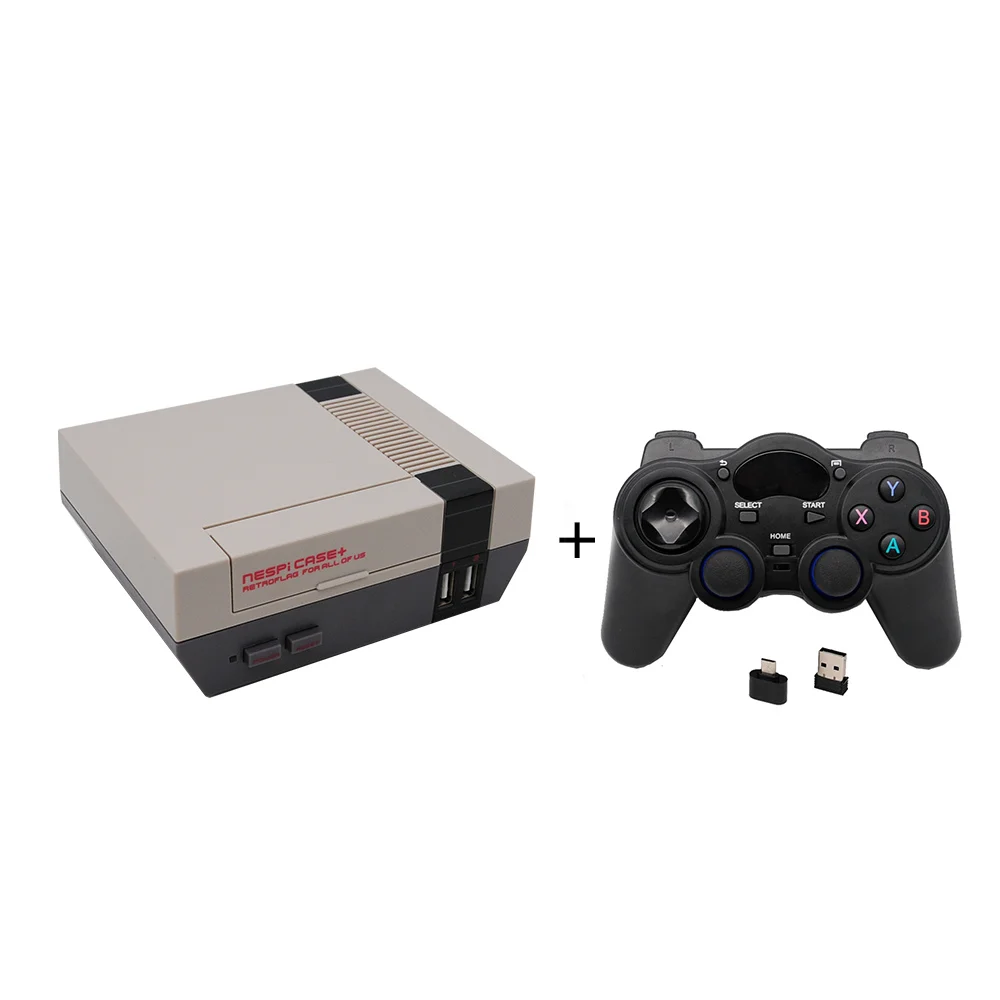 Игровая приставка Retroflag NESPI+ ТВ Raspberry Pi 3B для видеоигр Поддержка HDMI Out предварительная установка многоязычных Recalbox и игр - Цвет: Kit 3