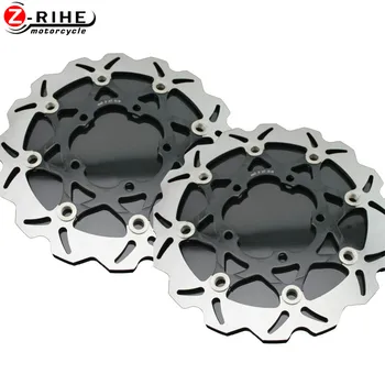 

2PCS Front Floating Brake Disc Rotor Motorcycle Parts Aluminum Brake Rotors For SUZUKI GSXR750 GSXR 750 2006 2007 2008 2009 2010