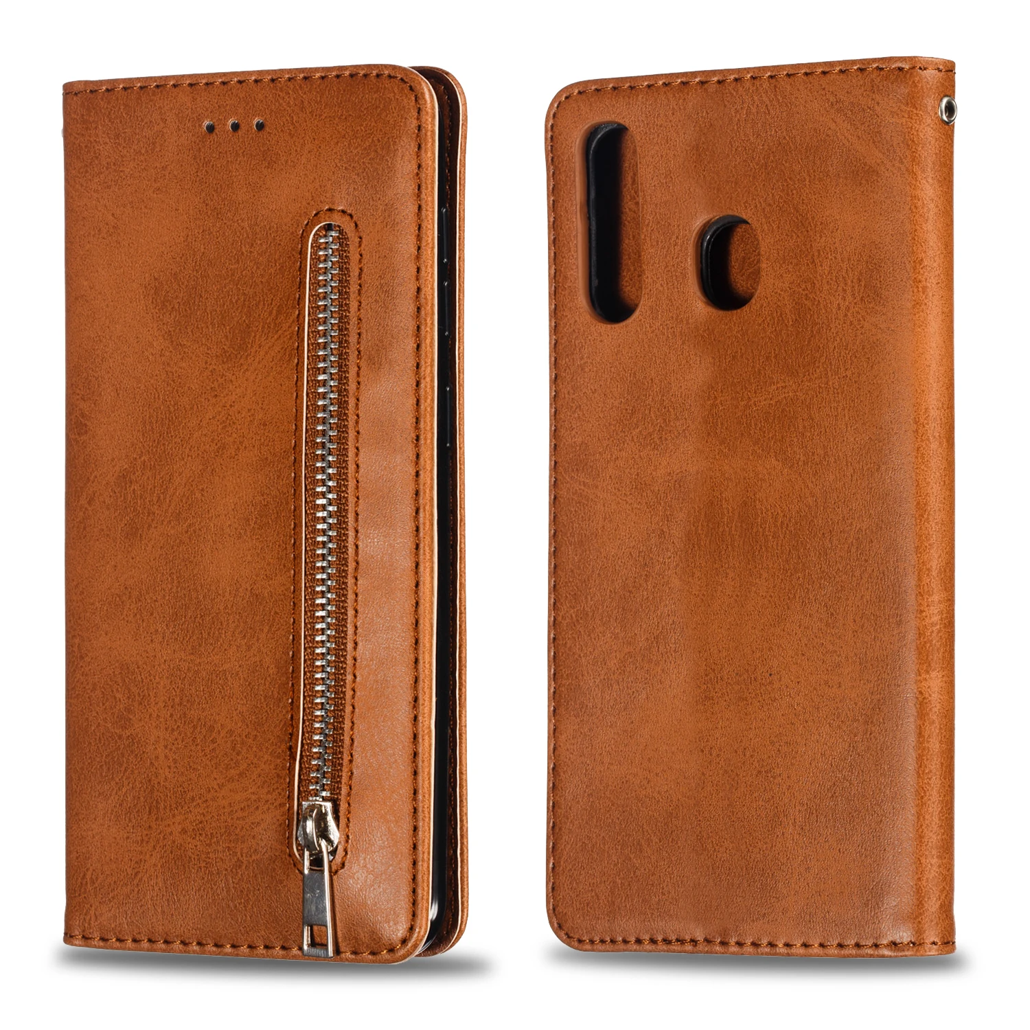 

Zipper Flip Wallet Case For Samsung Galaxy A50 A70 M10 M20 A10 A20 A30 A40 Fundas For Samung A6 A7 A8 2018 Note 8 9 Case Conque