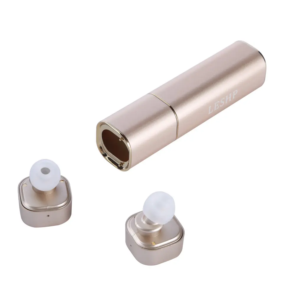 LESHP Portable Headset Mini Stereo Earphones Noise Cancelling Sport Twins True Wireless Earbuds