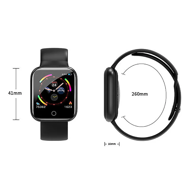 MOOL I5 для Apple Watch, шагомер, управление музыкой, несколько циферблатов, пульсометр, фитнес, умные часы для мужчин и женщин, Android IOS