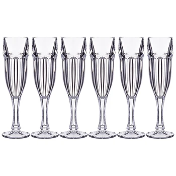 

6 pcs Champagne Glasses Set Safari 150 ml Height = 20 cm