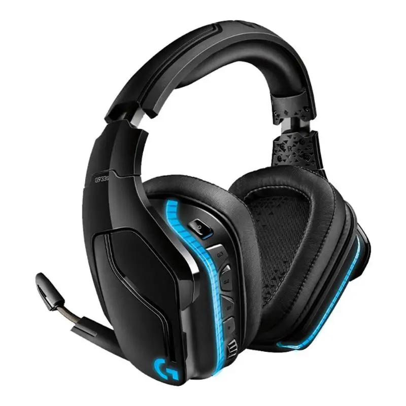 Портативные наушники logitech G933S с изящным дизайном, беспроводная Двухрежимная игровая стереогарнитура 2,4 ГГц с микрофоном