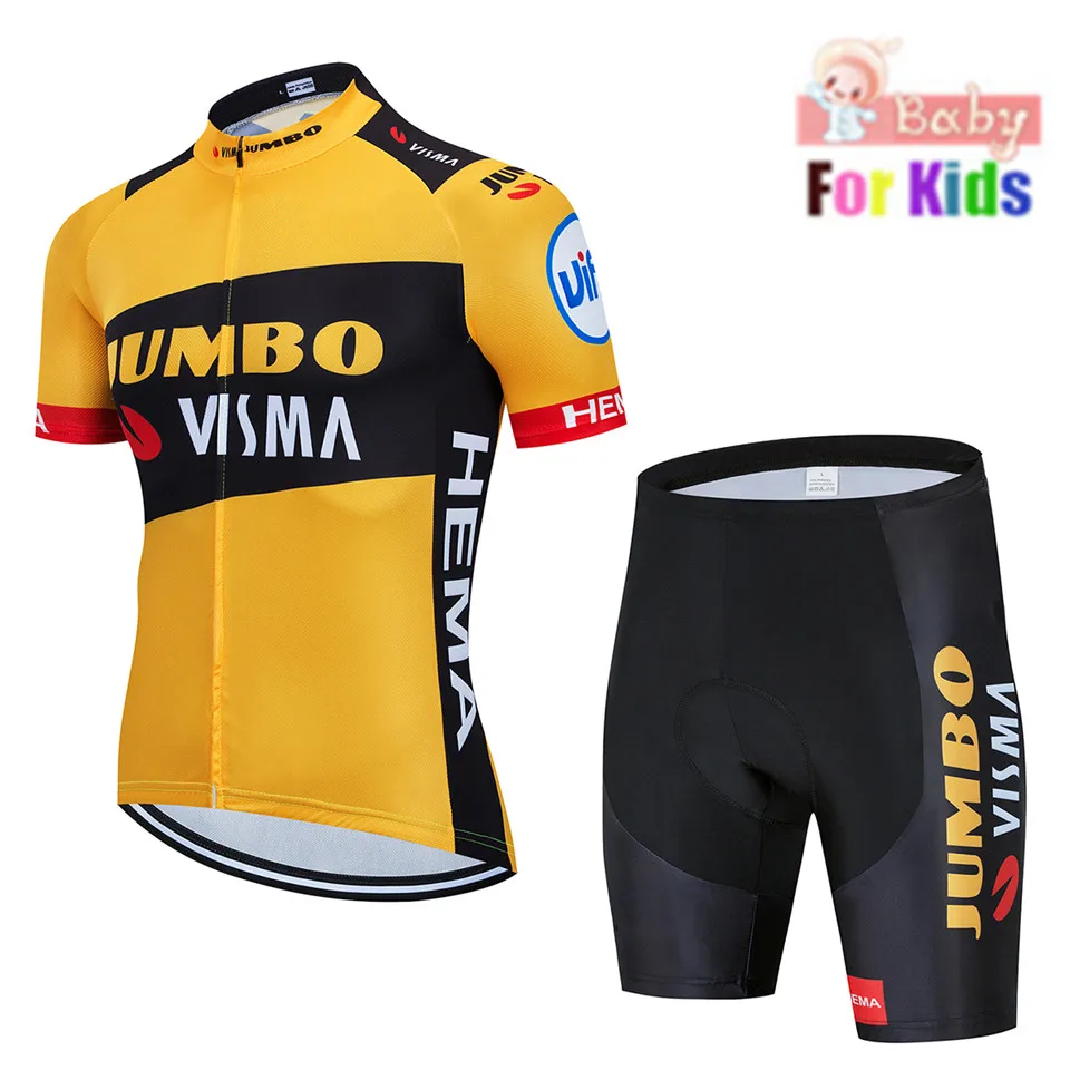 2020 STRAVA equipo transpirable secado rápido niños ciclismo Jersey conjunto niños bicicleta Niños Niñas Ropa verano Bike Wear