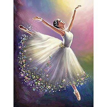 

5D Dance Girl Diamond Painting Full Drill Embroidery Cross Craft Art Decor C44