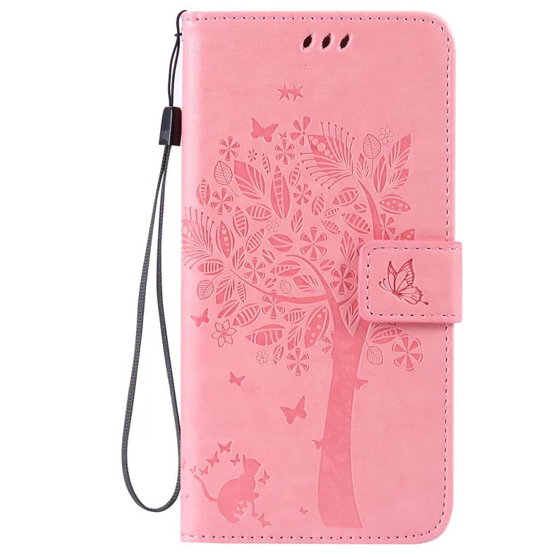 Pink Кожаный чехол с тиснением для Nokia 3,2 4,2 7,1 8,1 Plus 7,2, бумажник, откидная крышка для Nokia 3310 N435 635 640 950X7, чехлы для телефонов - Цвет: Pink