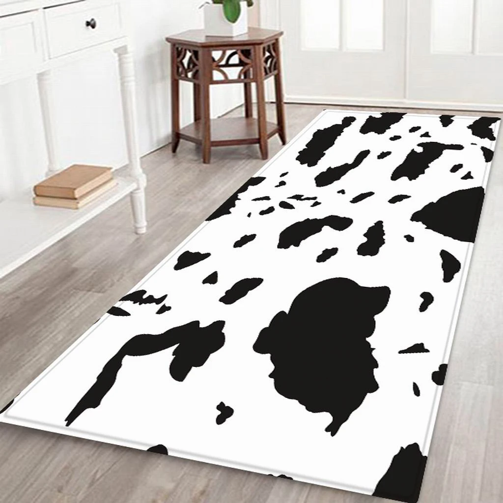 Kitchen Bathroom Floor Mat Rubber Backing Anti-slip Area Rug Carpet 3D Pattern