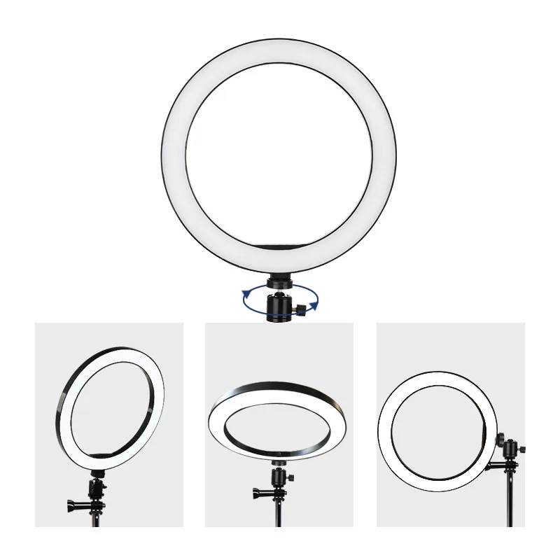  6.2inch phone Photography LED Selfie Ring Fill Light Dimmable Camera Ring Lamp Table Tripod For Mak