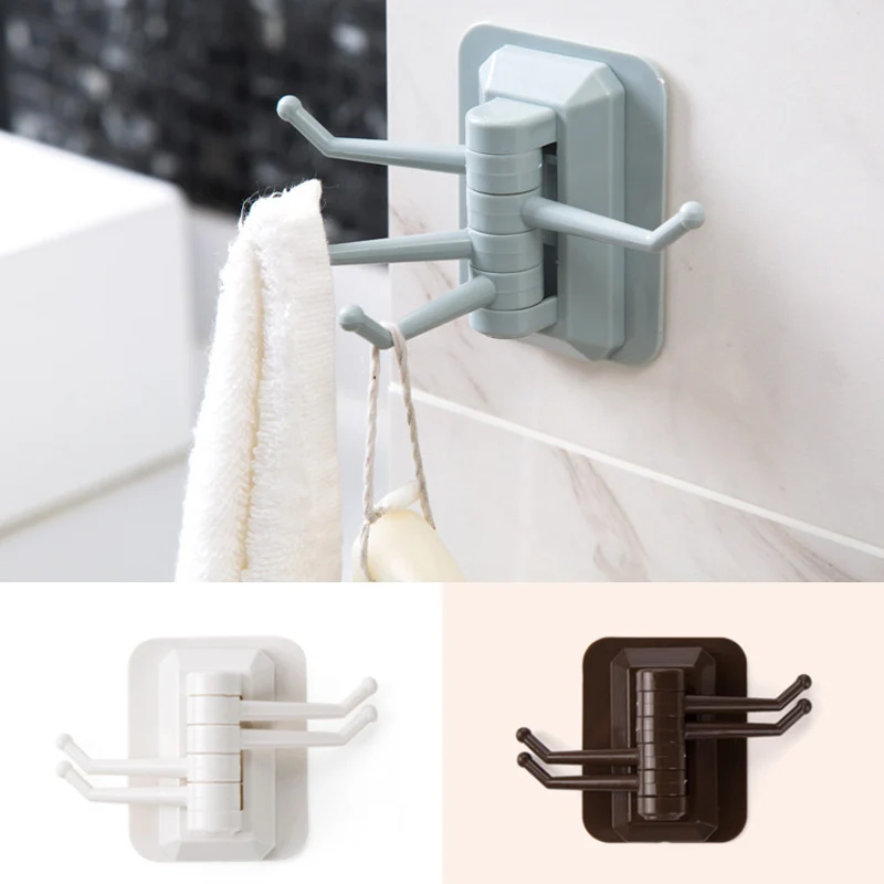 Storage Holders Racks Strong Adhesive Wash Cloth Clip Rotatable Home Improvement Bath Room Kitchen Supplies Towel Rack | Дом и сад