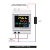 6IN1 din rail AC monitor 110V 220V 380V 100A Voltage Current Power Factor Active KWH Electric energy Frequency meter VOLT AMP ► Photo 3/6