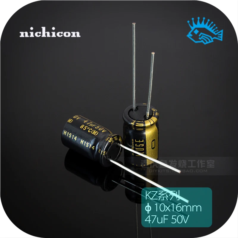 5pcs/50pcs 50V47uF 50V KZ MUSE Nichicon Japan original fever audio electrolytic capacitor | Компьютеры и офис
