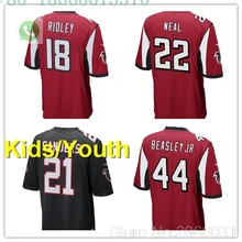 А+++ качественные детские Молодежные Ridley 18 Keanu Neal 22 Deion Sanders 21 Vic besley 44 jersey Atlanta