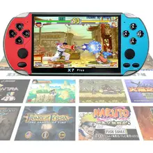 32/64/128 бит " 7" lcd X9 plus двойной рокер 16G Портативная Ретро игровая консоль видео MP5 TF карта для GBA/NES 10000 игр x7 plus