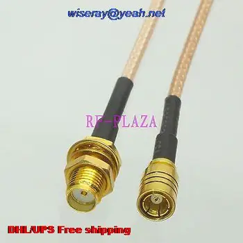 

DHL/EMS 100 pcs Cable 6inch SMA female bulkhead to SMB female jack RG316 RF Pigtail jumper cable -A2