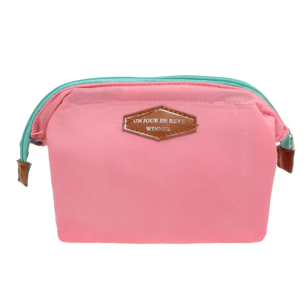 

Female Cosmetic Bag Zipper Makeup Clutch Mini Pouch Portable Travel Toiletry Bag Multifunction Storage Organizer For Women