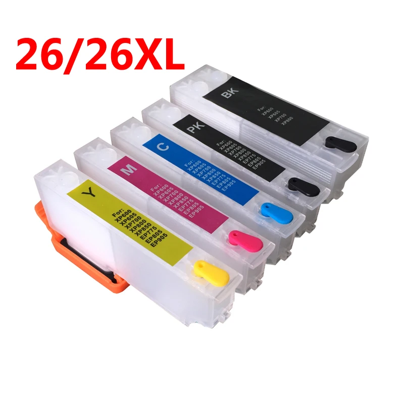 5 шт. картриджи для принтера Epson XP600 XP605 XP700 XP800 XP510 XP615 XP610 xp820 XP520 XP620|ink cartridge|ink cartridge for