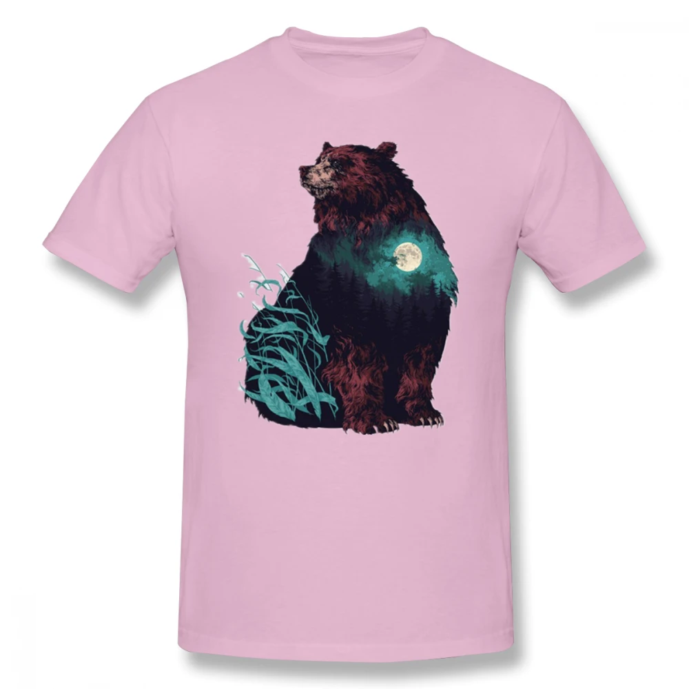2019 funny tee Big Bear In Contemplation t shirts men cotton tops cool t shirt summer Men's Basic Short Sleeve T-Shirt