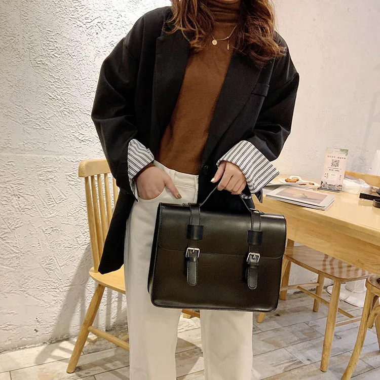 Роскошная женская сумка через плечо, новинка, корейская модная сумка через плечо, Женская трендовая сумка-мессенджер с большой пряжкой