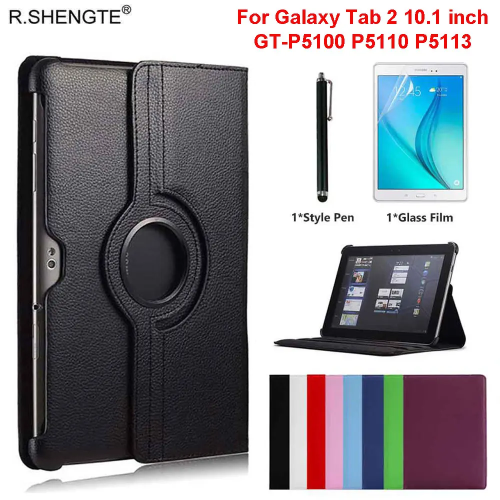 360 Rotating Case For Samsung Galaxy Tab 2 10 1 Tablet Gt P5100 Gt