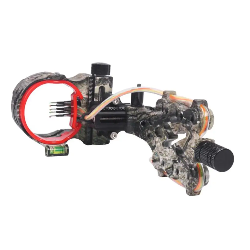 Archery Accessories 5 Pin Compound Bow Sight Straight Type Camouflage