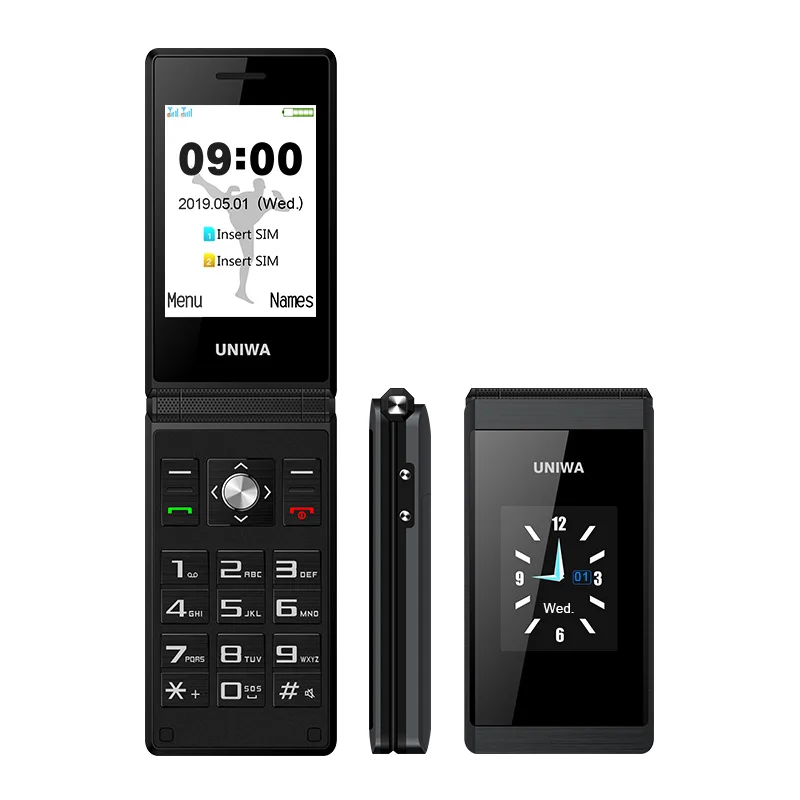 UNIWA X28 Dual Screen Flip Senior Push-Button Mobile Phone Handwriting Clamshell CellPhone Russian Keyboard Key Phone UNIWA X28 Dual Screen Flip Senior Push-Button Mobile Phone Handwriting Clamshell CellPhone Russian Keyboard Key Phone