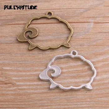 

8pcs 28*37mm Two Color Alloy Jewelry Accessories Cloud Charm Hollow Glue Blank Pendant Tray Bezel