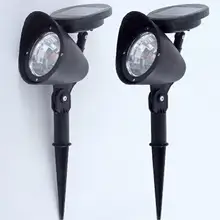 Светодиодный светильник для сада на солнечной батарее, точечный светильник, наружное точечное освещение газона, ландшафта