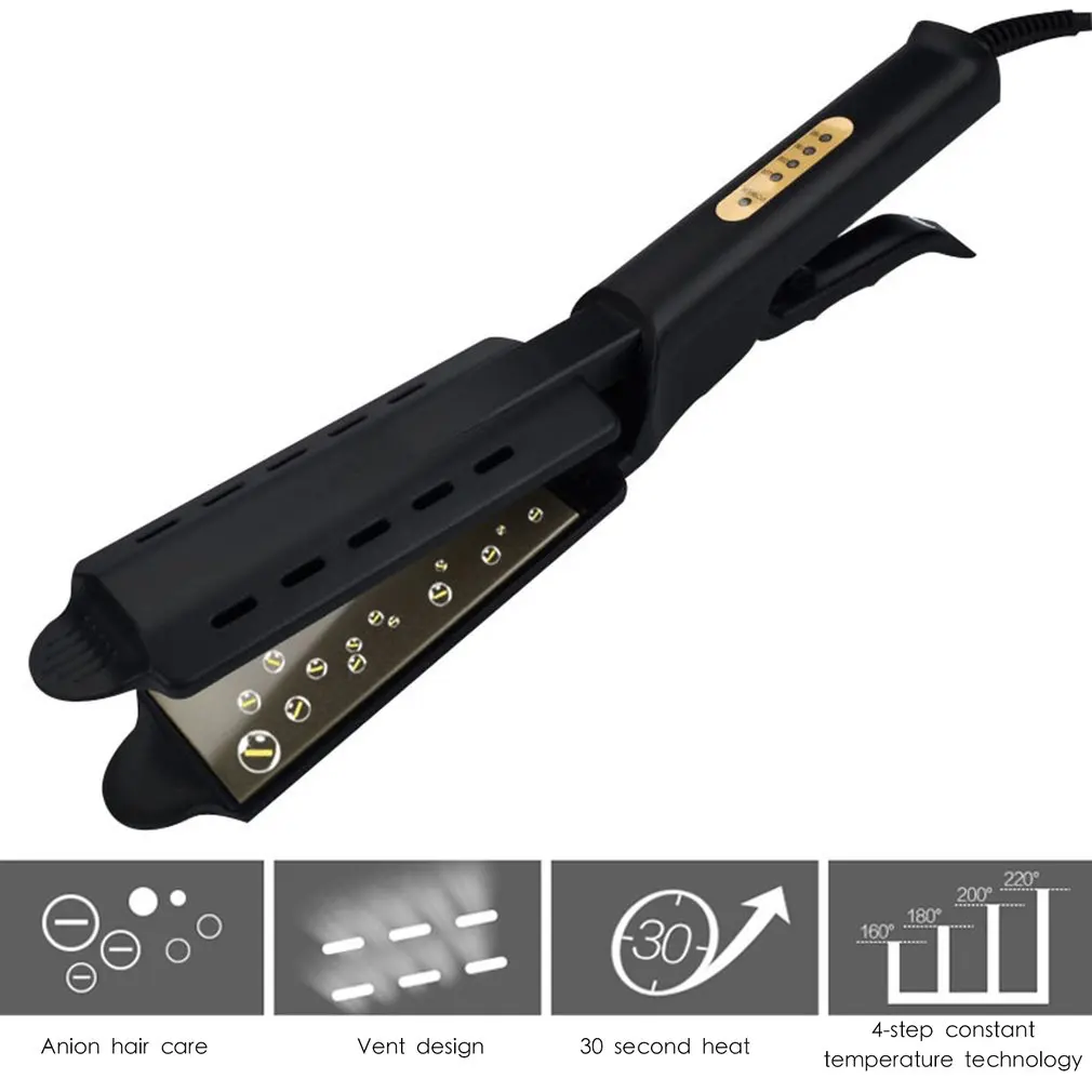 

Professional Four-Speed Thermostat Straight Hair Splint Bangs Hairdressing Tools Straight Clip Hair Straightener