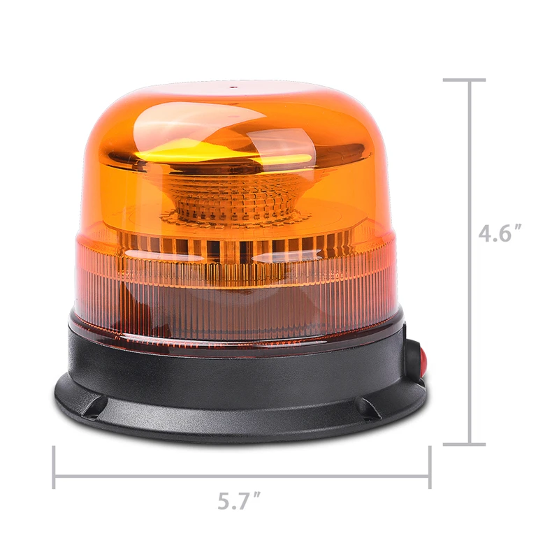 MICTUNING 3016B 4,5-дюймовый желтый предупреждение Маяк предупреждение о чрезвычайном происшествии света с магнитным основанием может занять от 10 до 30V 3 режима проблесковым маячком