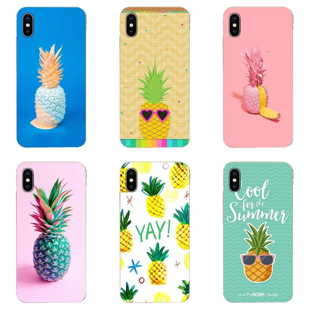 Летний чехол с рисунком ананаса Стильный дизайнерский для телефона Motorola Moto G G2 G3 G4