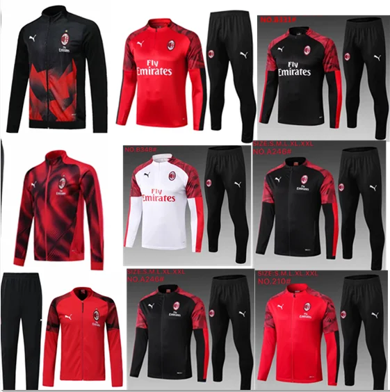 

2019 training Jacket coat AC milan Soccer jersey 19/20 PIATEK PAQUETA SUSO CALDARA CUTRONE AC PSG Jacket kit football jersey