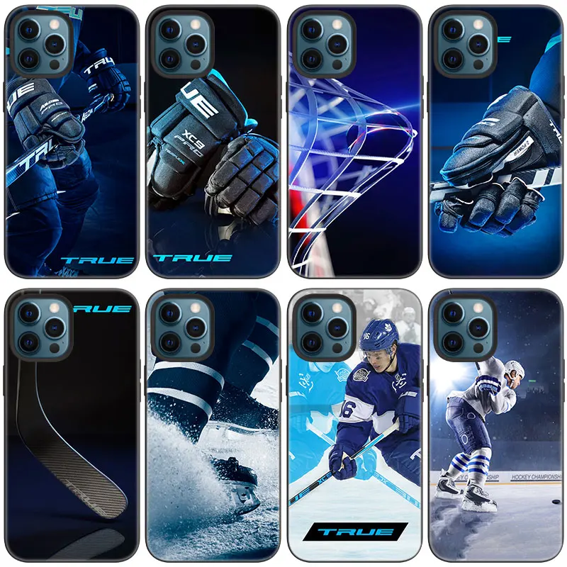 Чехол для телефона с хоккеем на льду Apple iPhone 13 12 Mini 11 Pro Max 7 8 XR X XS MAX 6 6S Plus 5 5S SE черный