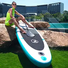 SUP320 Stand up Paddle Board 320x78x15cm, turquoise / yellow - SUP, surfboard, surf board incl. accessories